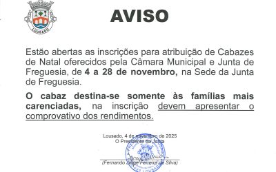 Inscrição – Cabazes de Natal